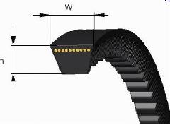 AVX13X1475 - Curea trapezoidală dințată 215x215