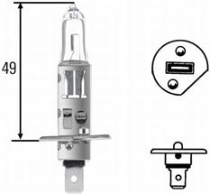 8GH002089133 - Izzó 12V H1 55W 215x215