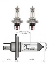 8GJ002525821 - Izzó szett H4+50% 12V 60/55W 215x215