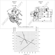 20500147 - Starter  12V 2.8KW 215x215