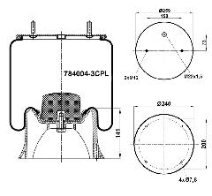 7840043CPL - Légrugó 215x215