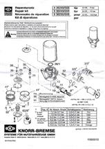 II36248008 - Air dryer valve repair kit 31 pieces. For 8 bar air dryers 215x215
