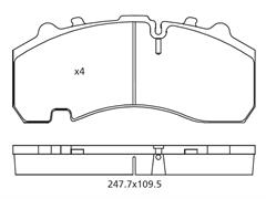 K015946 - Fékbetét tárcsafék SN7(22,5