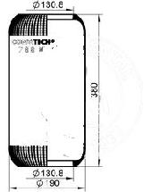 769N - Air spring bellows CONTI 130/191-380 215x215