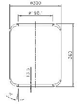 9007 - Air spring bellows GOODYEAR 1E32 215x215