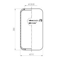 F351EO21010 - 
Air spring, without piston Vibracustic 215x215