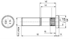 15341 - Keréktőcsavar M22X1,5X92 215x215