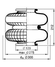 2897 - Air spring bellows 2 girdle hoop CREDO 215x215