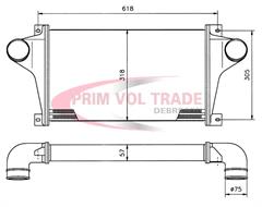 PVT00030116 - Intercooler - IVECO 215x215