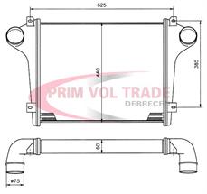 PVT00030215 - Intercooler - IVECO 215x215