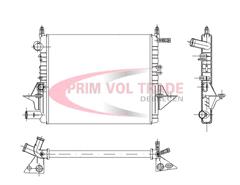 PVT00051788 - Vízhűtő - RENAULT 215x215
