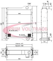 PVT00052734 - Vízhűtő - CASE IH 215x215